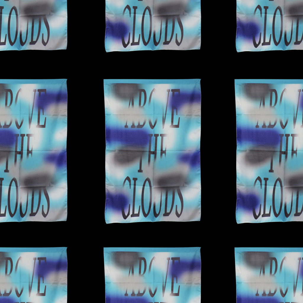 Chellophane clouds flag