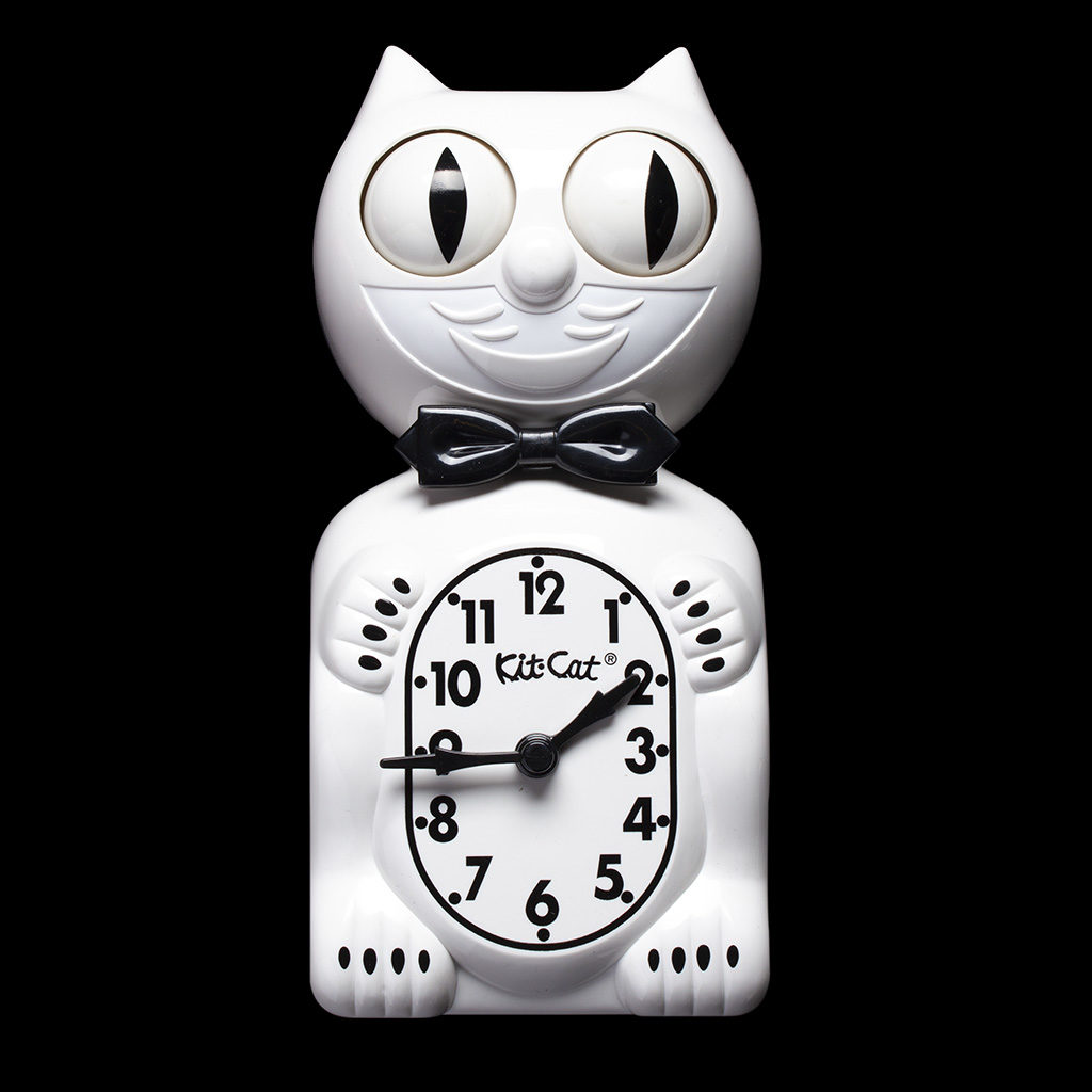 Kit-Cat Klock Gentlemen The Original - White