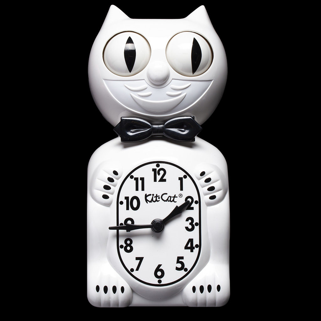 Kit-Cat Klock Gentlemen The Original - White