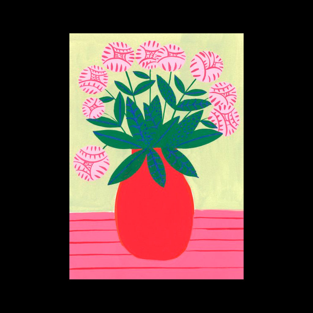 Red Vase