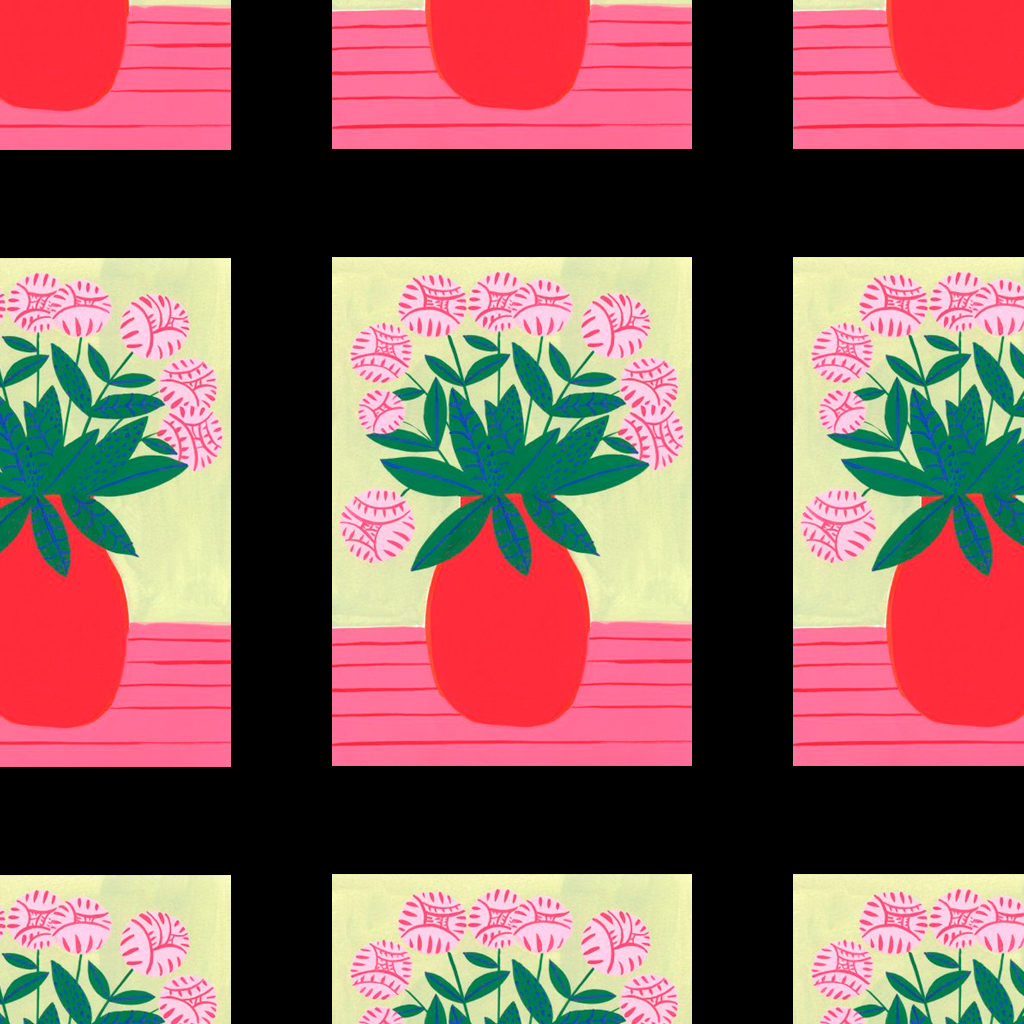 Red Vase