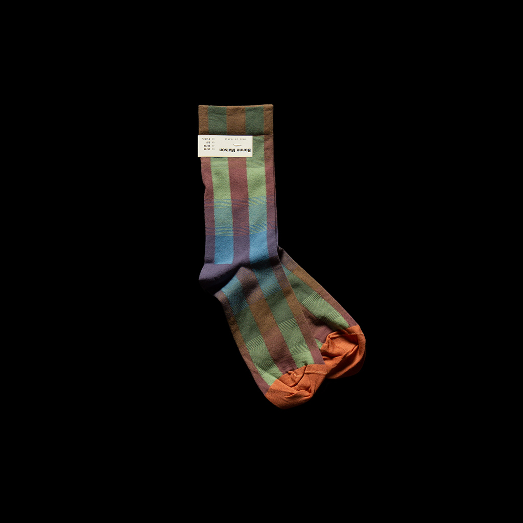 Socks Multico Checks - Ciel d'Hiver