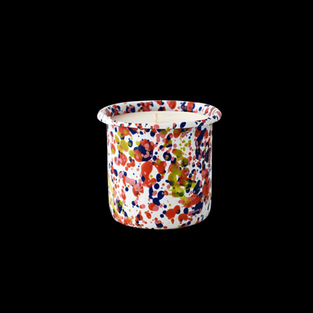 Bornn - Candela Magnolia-Anice in Contenitore Smaltato Crema Island Breeze