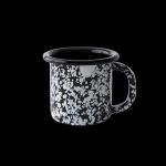 Bornn - Monochrome Mug White Splatter on Black