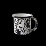 Bornn - Monochrome Mug Black Splatter on White