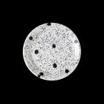 Bornn – Piatto Monocromatico Splatter Nero su Bianco
