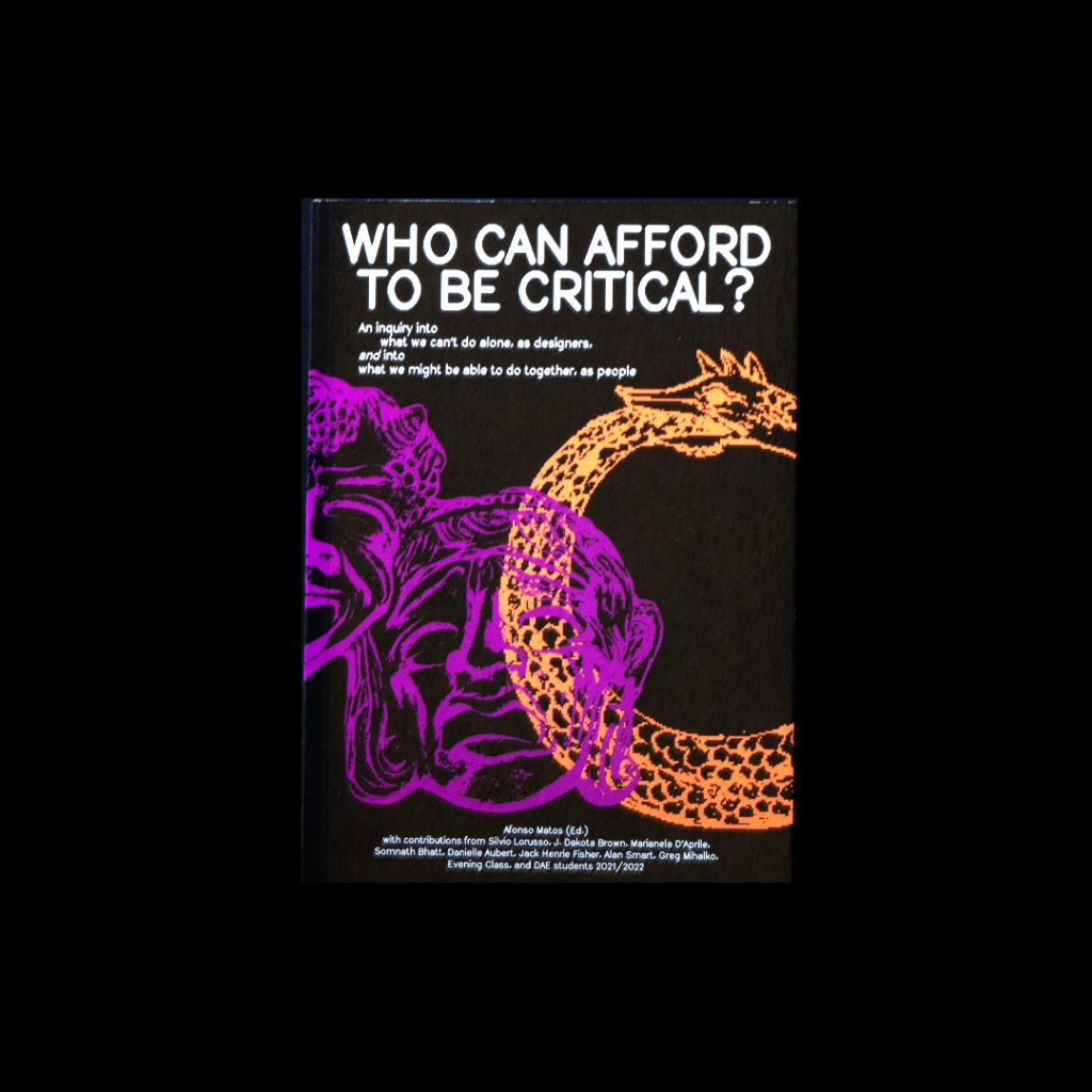 Who can afford to be critical?