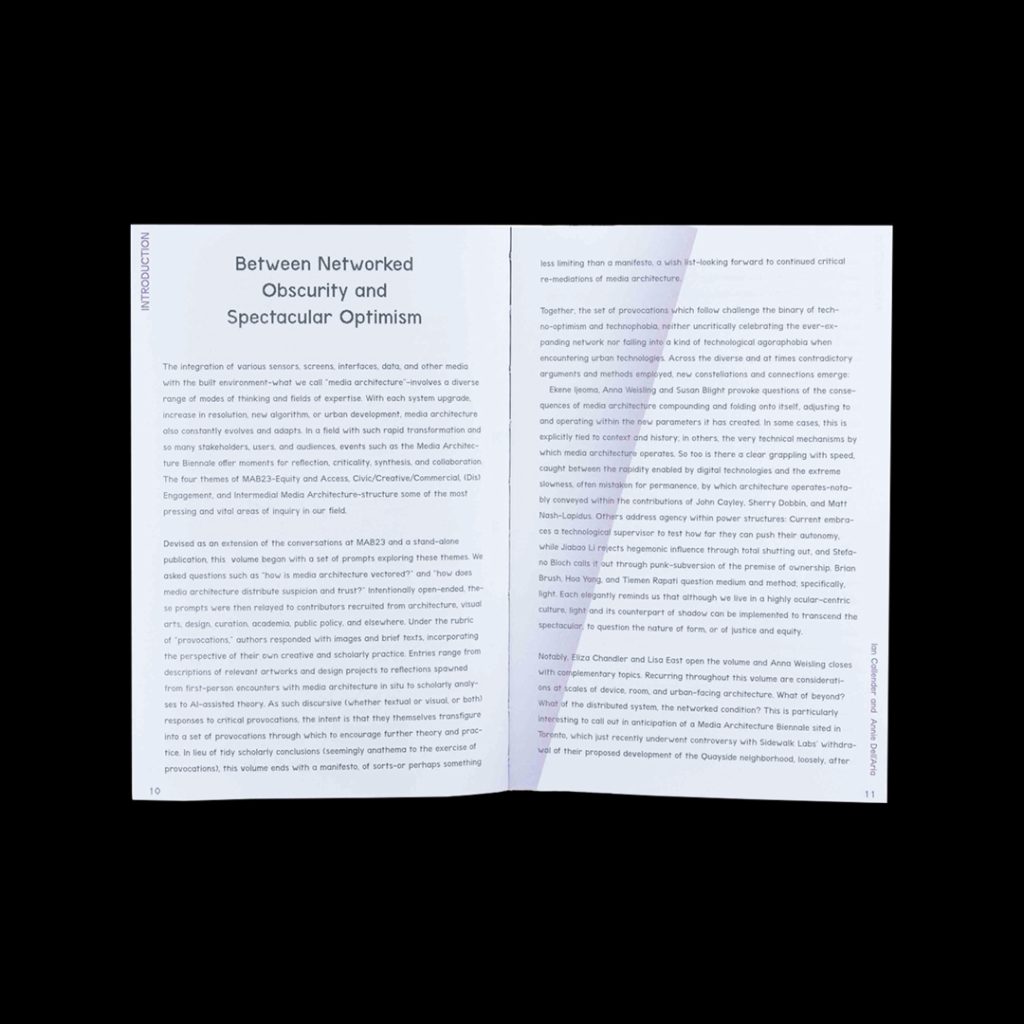 Provocations on Media Architecture