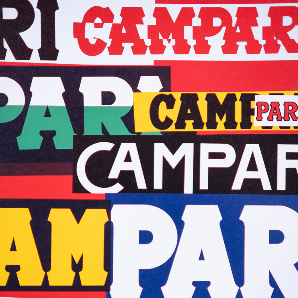 Declinazione grafica del nome Campari