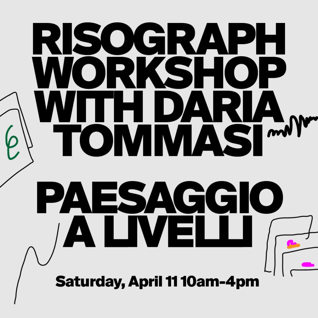 RISO workshop - Paesaggio a Livelli by Daria Tommasi